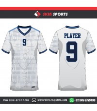 WHITE PIXELS DOTTED   SOCCER JERSEYS